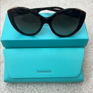 Tiffany & Co. Brown Sunglasses Oversized Cat-Eye
